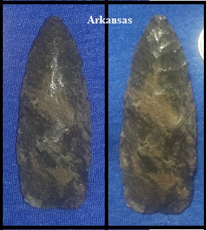Authentic Scotts Bluff Indian Arrowhead Spear Point Artifact 1 1/4 X 3 1/3  Great Color Superb Point -  Finland